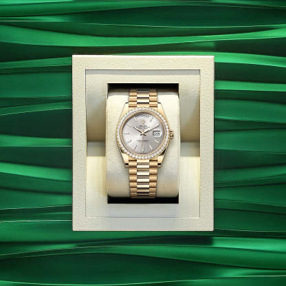 Day-Date 40, 18k Yellow Gold with Diamond-set, 40mm, Ref# 228348rbr-0042