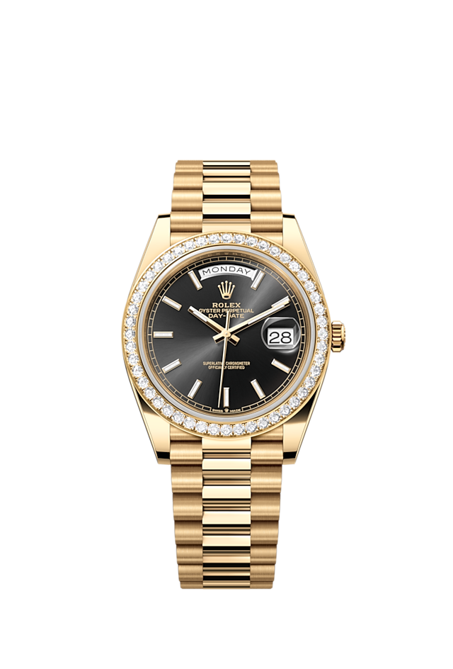 Day-Date 40, 18k Yellow Gold with Diamond-set, 40mm, Ref# 228348rbr-0043