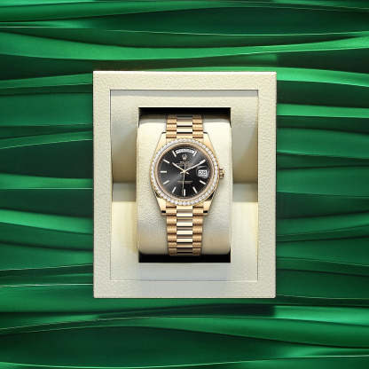 Day-Date 40, 18k Yellow Gold with Diamond-set, 40mm, Ref# 228348rbr-0043