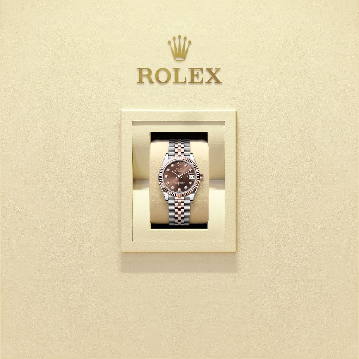 Datejust 31  Oyster, 31 mm, Oystersteel and Everose gold  Reference 278271