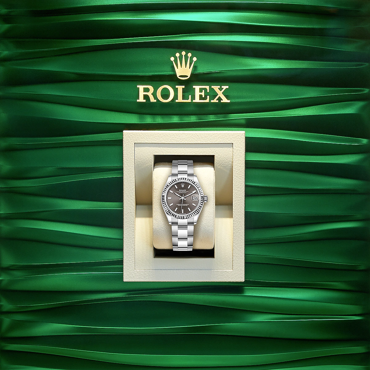 Datejust 31, Oystersteel and 18k White Gold, Ref# 278274-0015