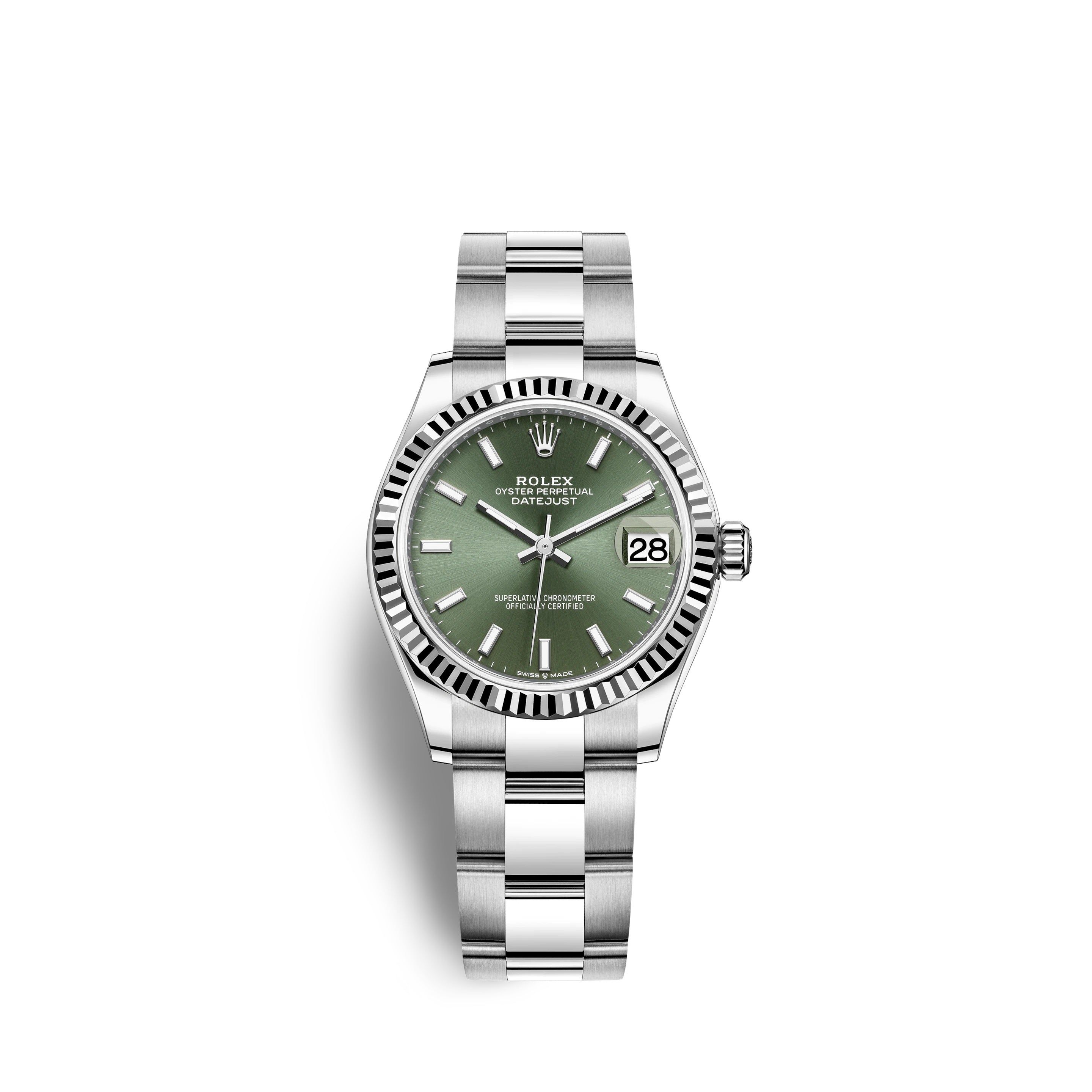 Datejust 31, Oystersteel and 18k White Gold, Ref# 278274-0017