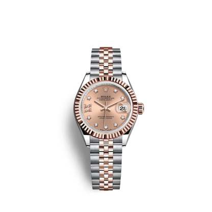 Lady-Datejust 28, Oystersteel and 18k Everose Gold, Ref# 279171-0027