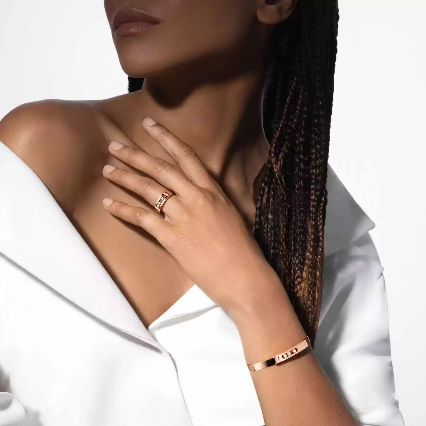 Move Noa Bangle Pink Gold Bracelet