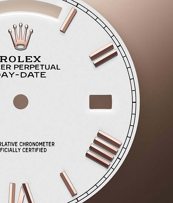 Day-Date 40 Everose gold Ref# 228345RBR-0012