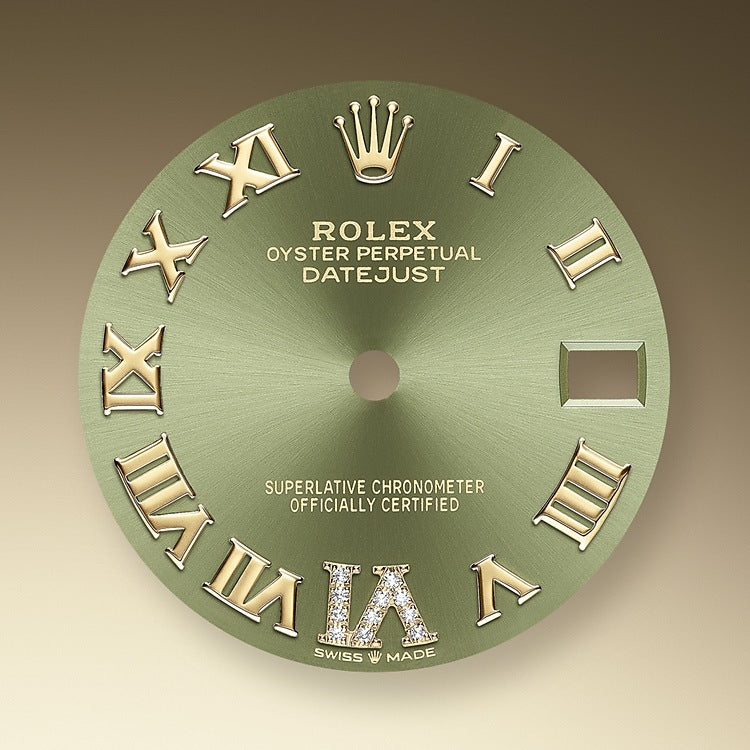 Datejust 31, Oystersteel, 18kt Yellow Gold and diamonds, Ref# 278383RBR-0016