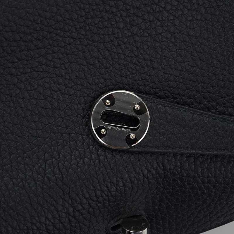 Lindy 26 Bag Black Clemence Leather with Palladium Hardware