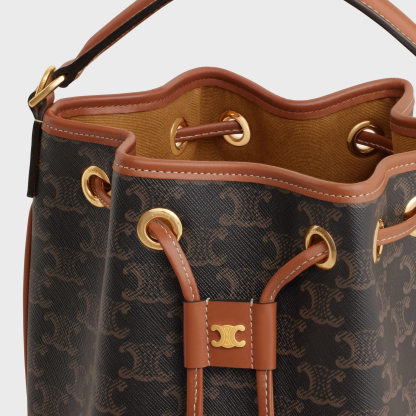 CLARA BAG in TRIOMPHE CANVAS & CALFSKIN
