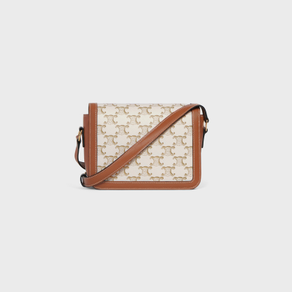 TEEN TRIOMPHE BAG in Triomphe Canvas and Calfskin
