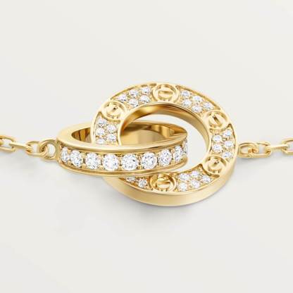 LOVE BRACELET, DIAMOND-PAVED 18K YELLOW GOLD