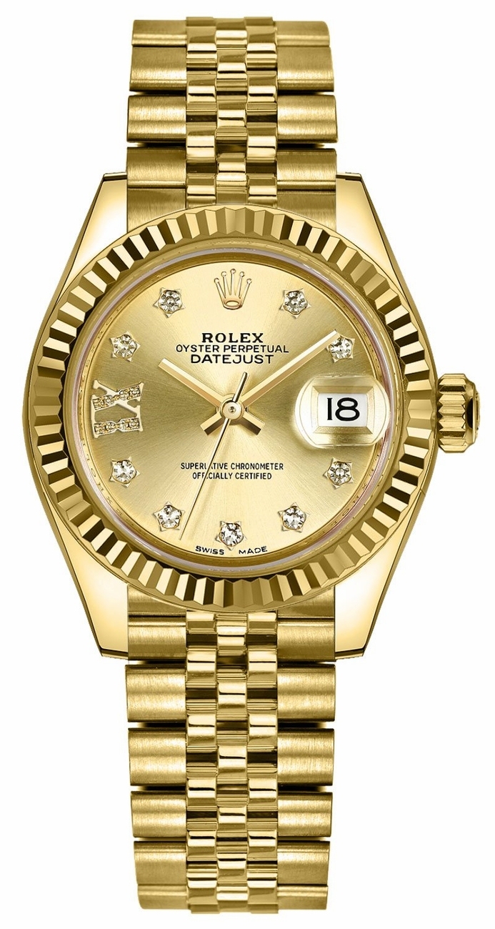 Lady-Datejust 28 Solid Gold Women's Watch 279178-0014
