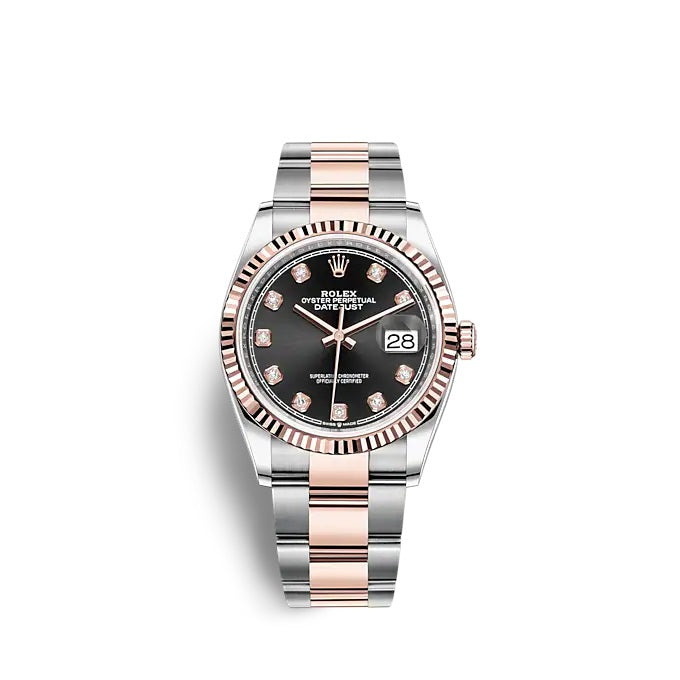 Datejust 36 Oystersteel and Everose gold Ref# 126231-0020