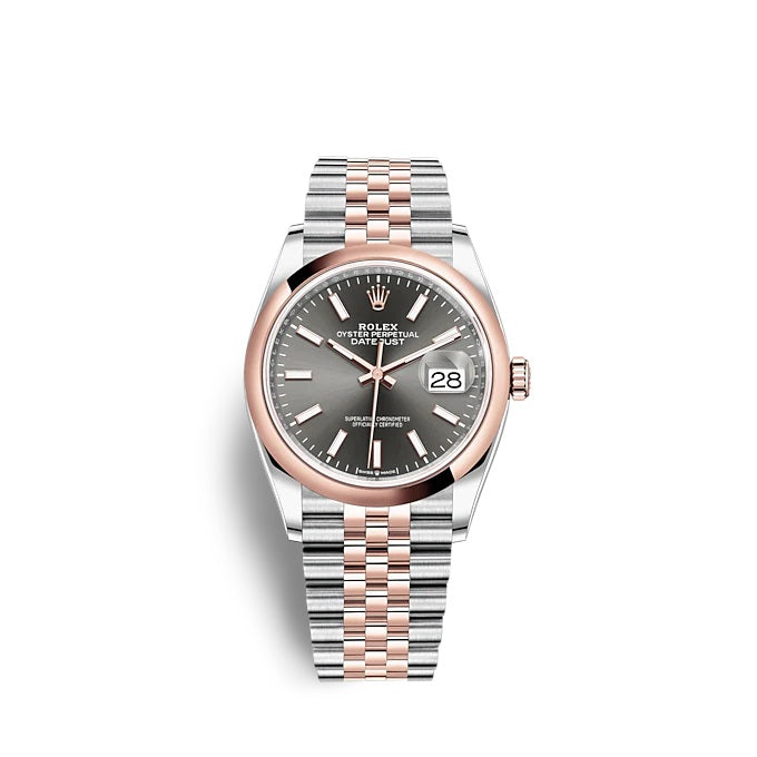 Datejust 36 Oystersteel and Everose gold Ref# 126201-0013