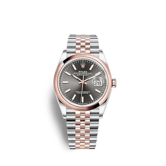 Datejust 36 Oystersteel and Everose gold Ref# 126201-0013