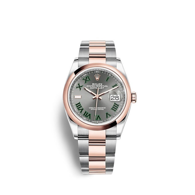 Datejust 36 Oystersteel and Everose gold Ref# 126201-0030