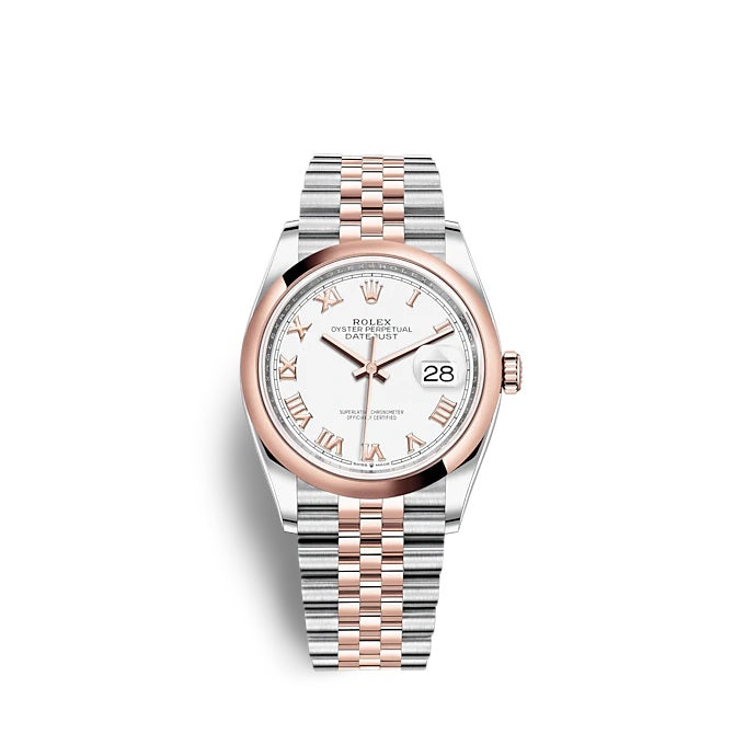 Datejust 36 Oystersteel and Everose gold Ref# 126201-0015