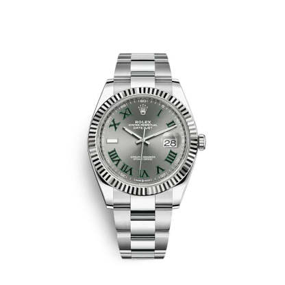 Datejust 41 Oystersteel and white gold Ref# 126334-0021