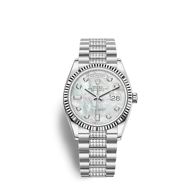 Day-Date 36 White gold Ref# 128239-0026