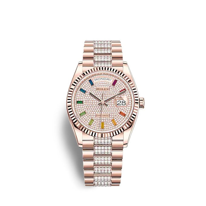 Day-Date 36 Everose gold Ref# 128235-0040