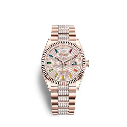 Day-Date 36 Everose gold Ref# 128235-0040