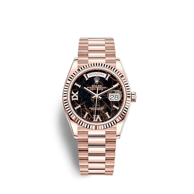Day-Date 36 Everose gold Ref# 128235-0041