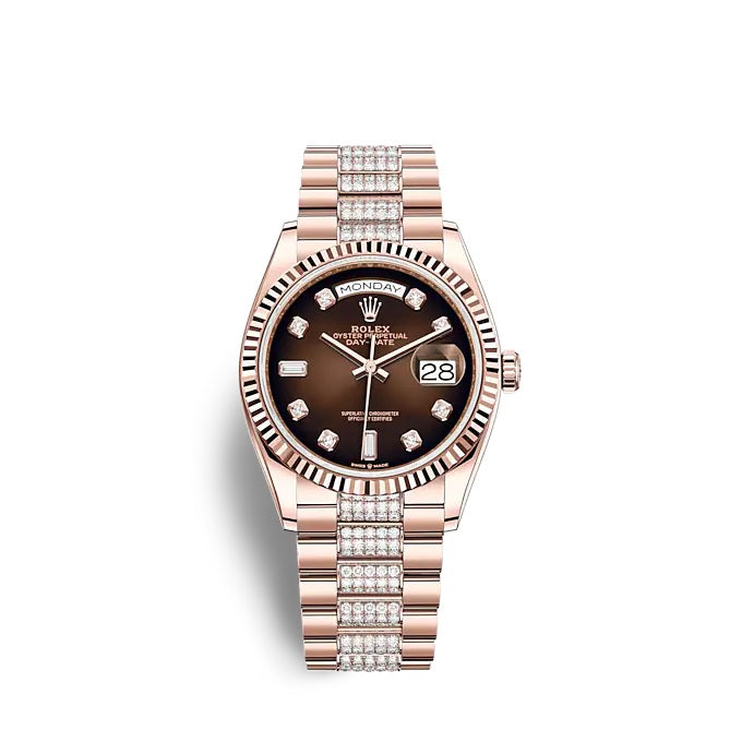 Day-Date 36 Everose gold Ref# 128235-0038