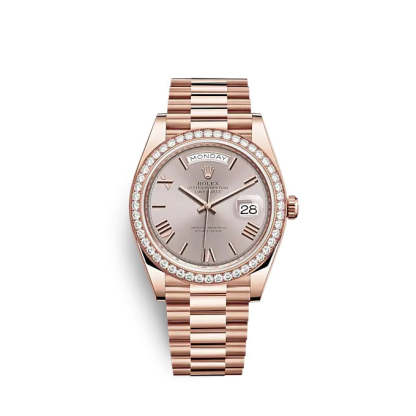 Day-Date 40 Everose gold Ref# 228345RBR-0008