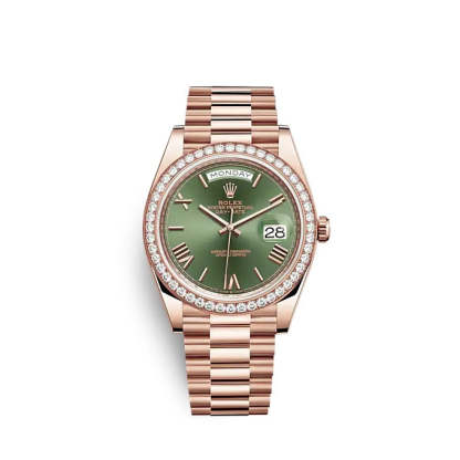 Day-Date 40 Everose gold Ref# 228345RBR-0011