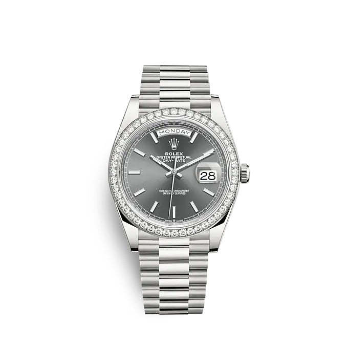 Day-Date 40 White gold Ref# 228349RBR-0041