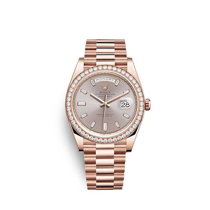 Day-Date 40 Everose gold Ref# 228345RBR-0007
