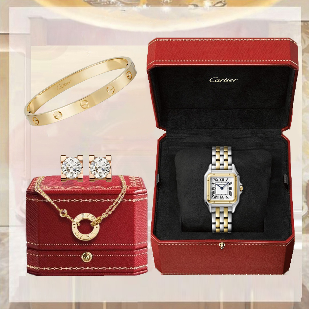 Carthttier Signature Set – Watch, Bracelet, Necklace & Studs