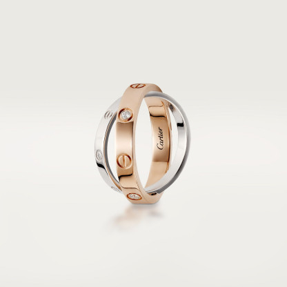 LOVE ring, 6 diamonds