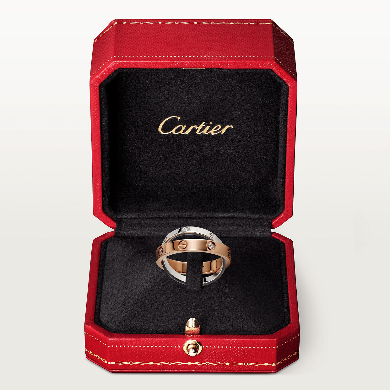 LOVE ring, 6 diamonds