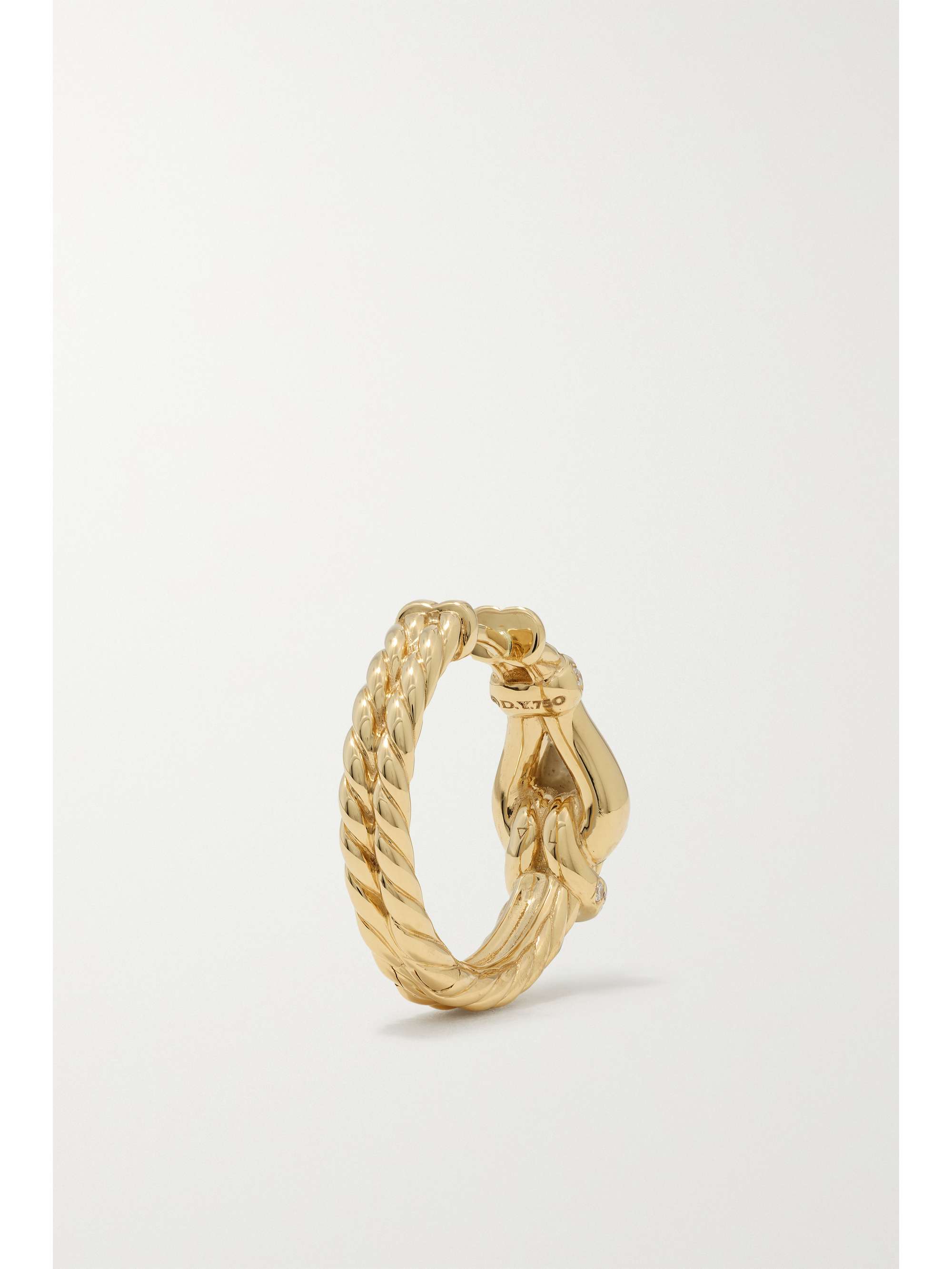 Thoroughbred Loop Hoop 18-karat gold diamond earrings