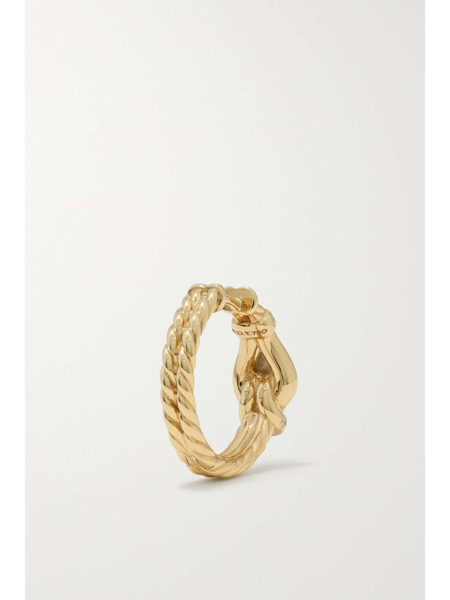 Thoroughbred Loop Hoop 18-karat gold diamond earrings