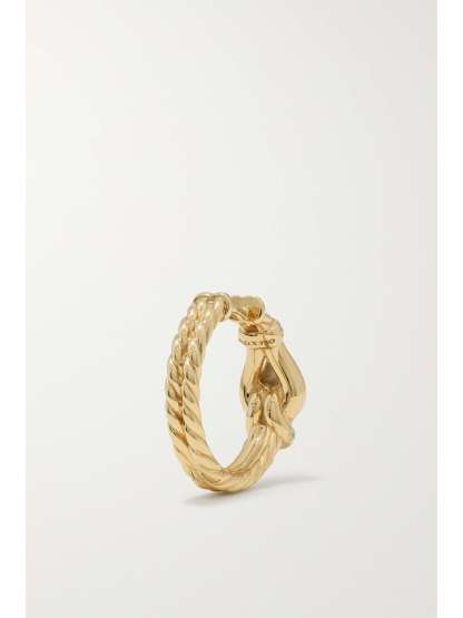 Thoroughbred Loop Hoop 18-karat gold diamond earrings