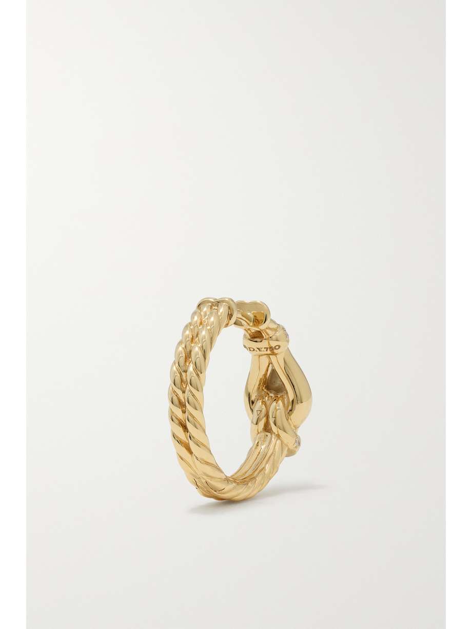 Thoroughbred Loop Hoop 18-karat gold diamond earrings