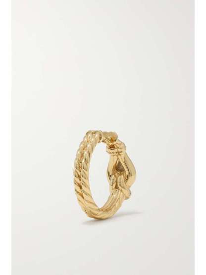 Thoroughbred Loop Hoop 18-karat gold diamond earrings
