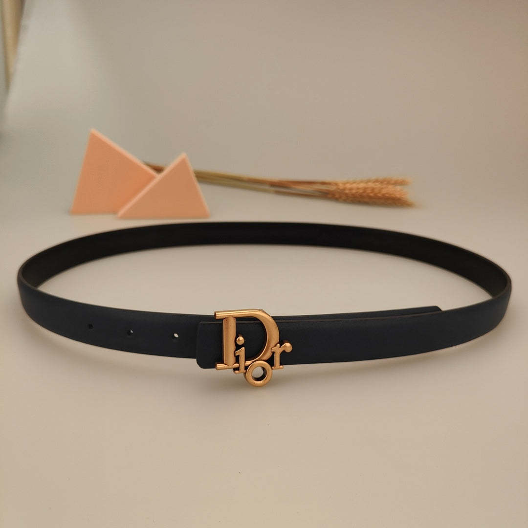 7 Colors Classic Alphabet Buckle Ladies Leather Belt