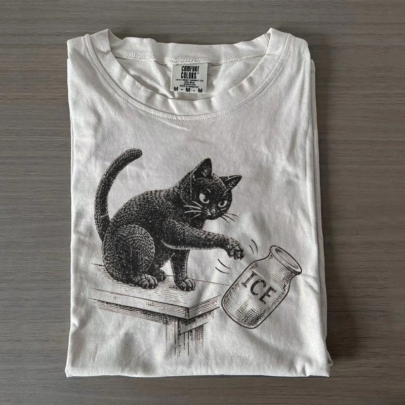 Abolish ICE Cat Political T-shirt