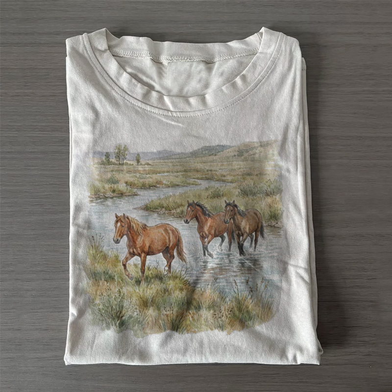 Wild Horses River Vintage T-shirt