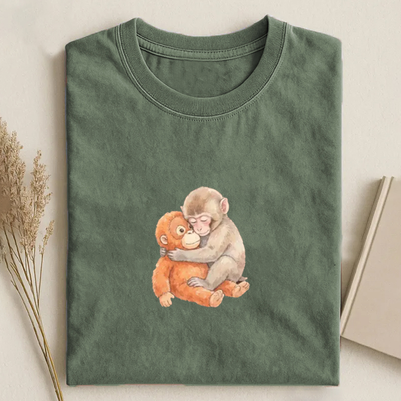 Retro Monkey Baby Punch T-shirt
