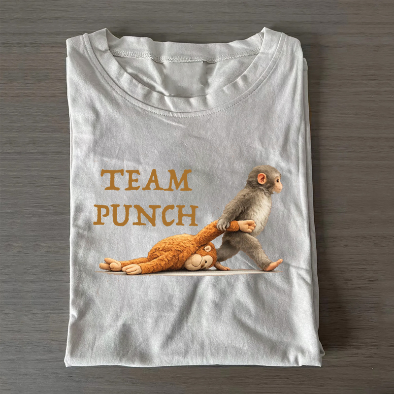 Retro Monkey Baby Punch T-shirt
