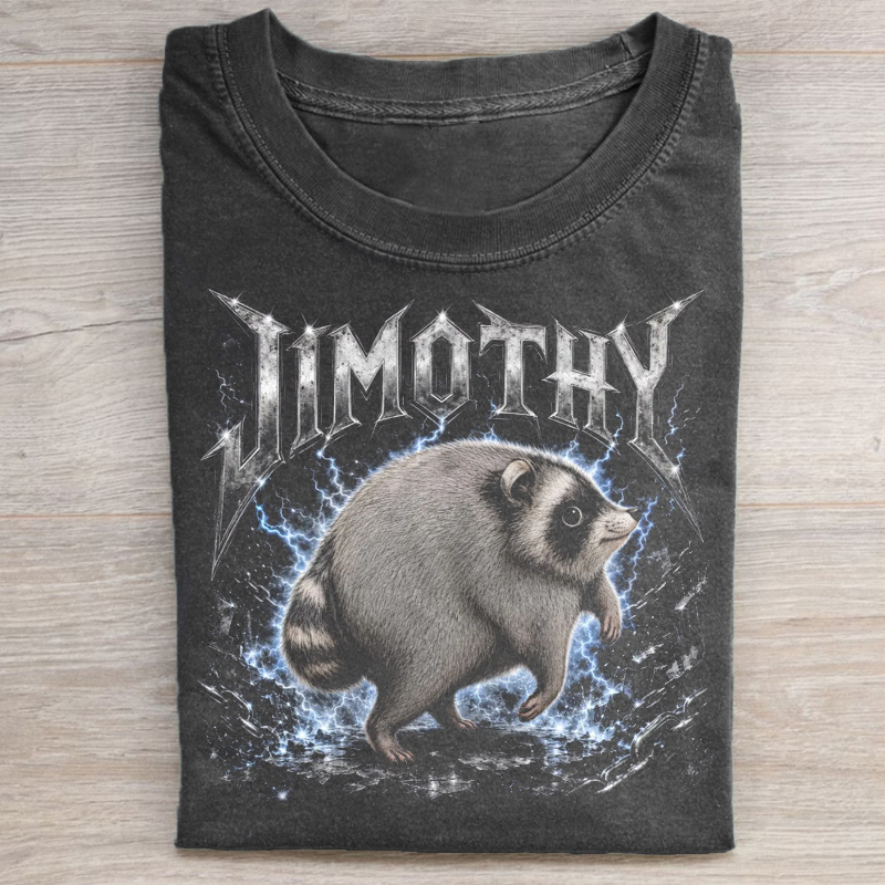 Jimothy Raccoon Metal T-shirt