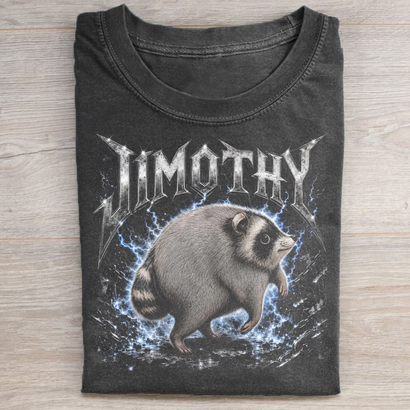 Jimothy Raccoon Metal T-shirt