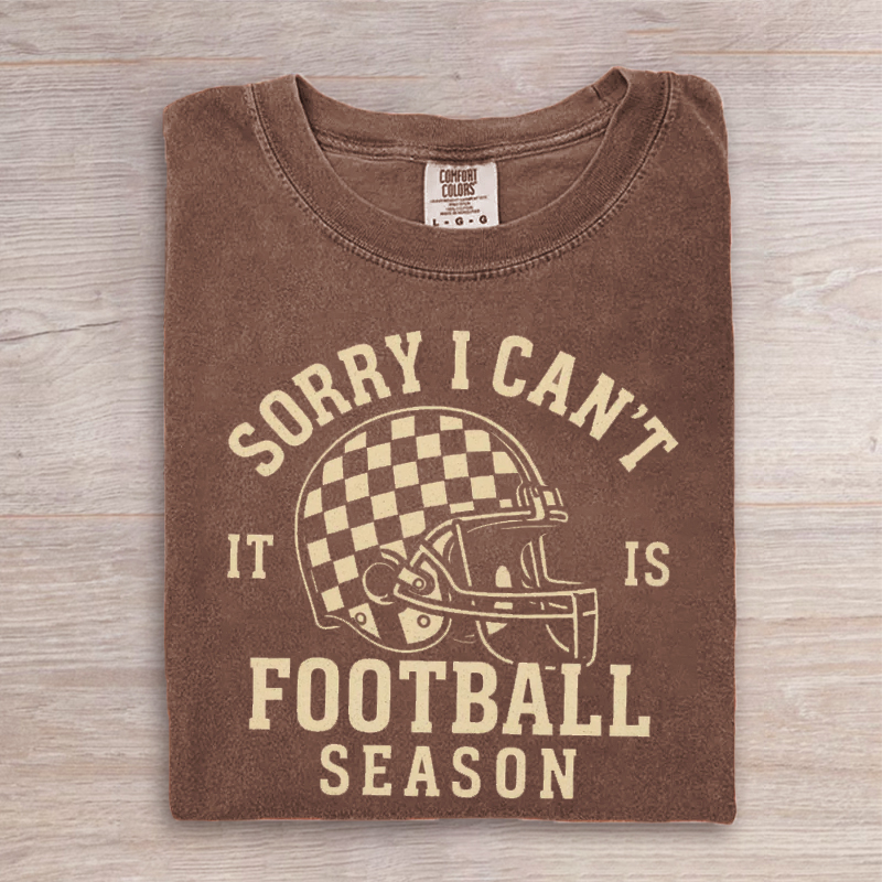 Sorry I Can't It Is Football Season T-shirt