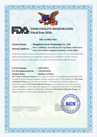 FDA Certification