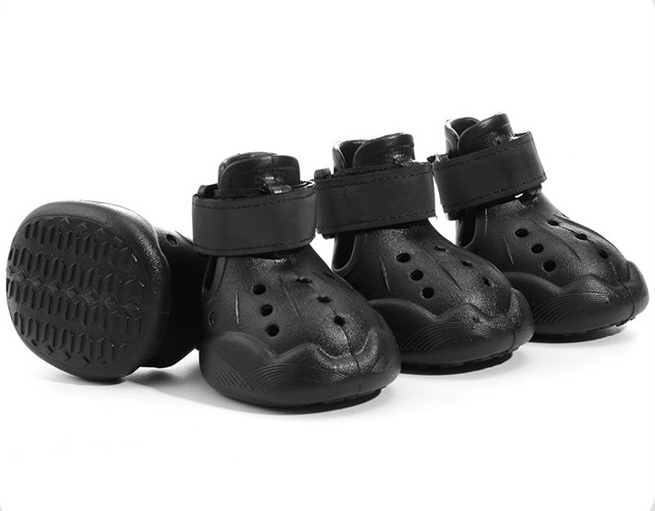 Breathable Pet Crocs Shoes, 4 Counts/set Non-slip reflective Night-safe Comfortable Pet Protective Shoes, Pet Supplies for All Seasons, Outdoor