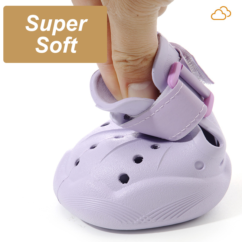 Breathable Pet Crocs Shoes, 4 Counts/set Non-slip reflective Night-safe Comfortable Pet Protective Shoes, Pet Supplies for All Seasons, Outdoor