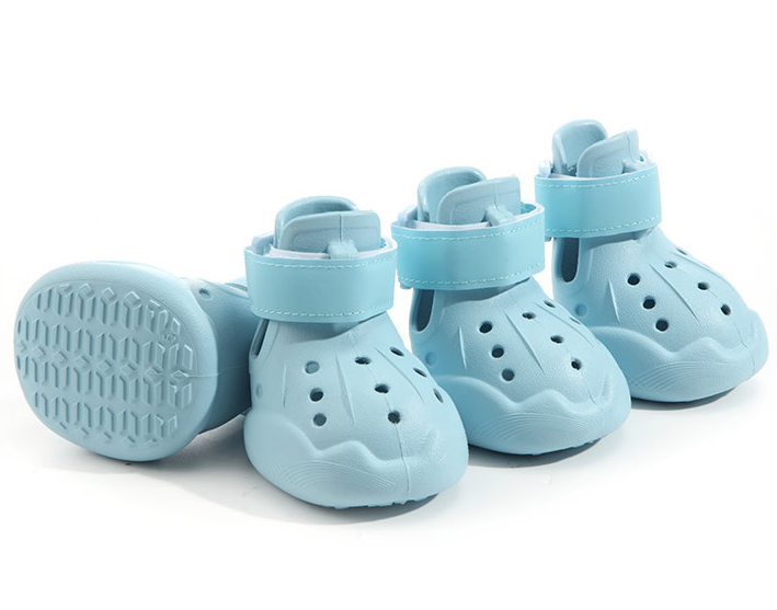 Breathable Pet Crocs Shoes, 4 Counts/set Non-slip reflective Night-safe Comfortable Pet Protective Shoes, Pet Supplies for All Seasons, Outdoor
